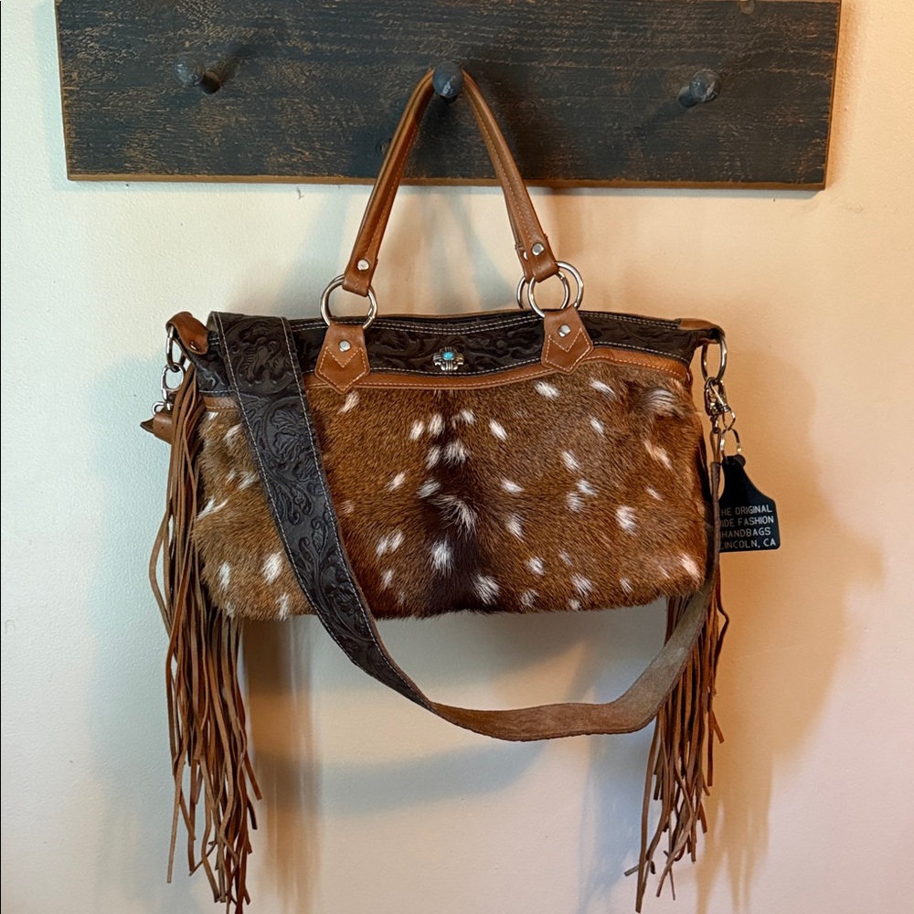 Holy Cow Couture Handbag With Detachable Shoulder Strap